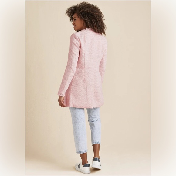 Pink Tweed Jacket Size 22 Gently Worn - Picture 4 of 6